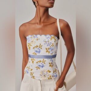 Reformation Evelyn Linen Top (size 0)